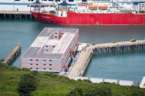 First migrant mega-barge still not ready to house asylum seekers amid safety checks, admits Rishi..