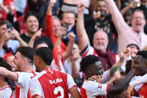 Arsenal 1 Man City 1 (4-1 pens): Trossard’s 101st minute strike rescues Gunners in Community Shield ..