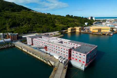 First migrant to step foot off Bibby Stockholm reveals what life is like on giant housing barge