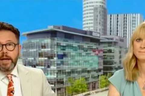 BBC Breakfast’s Jon Kay left blushing as co-star Rachel Burden urges him to ‘strip off’ for her
