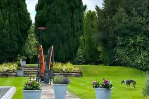 Gemma Owen shows off HUGE garden at famous dad’s £4m mansion that’s so big it looks like a park