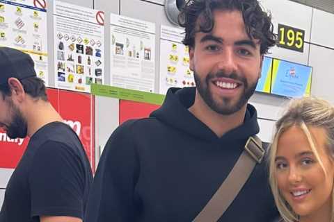 Love Island’s Sammy and Jess look loved up as final four couples head home from Mallorca