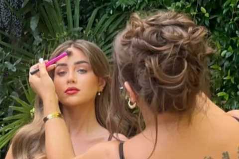 Love Island’s Georgia Steel strips to lace bra and suspenders before switching to series of sexy..