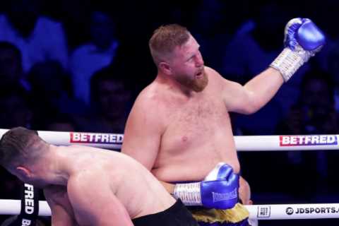 Heavyweight Boxer Left Bloodied and Breathless After Brutal KO Loss on Anthony Joshua's Undercard