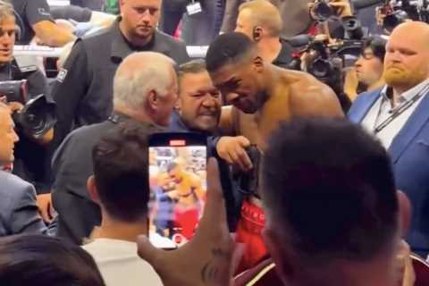 Unseen Footage of Conor McGregor's Altercation with KSI at Anthony Joshua's Fight