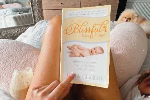 Laura Anderson shows off huge baby bump as she gets ready to give birth to her first child
