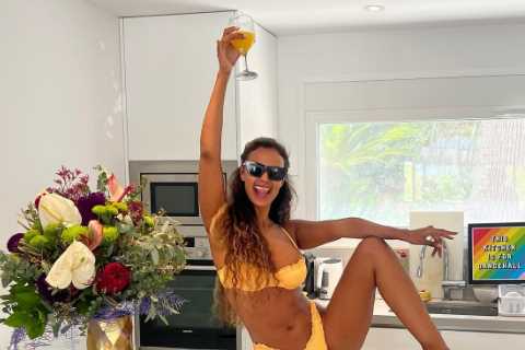 Maya Jama Celebrates 29th Birthday in Ibiza with Vogue-Inspired Cake