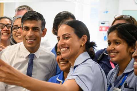 UK wage growth hits record high and inflation set to fall, as Rishi Sunak insists his plan is..