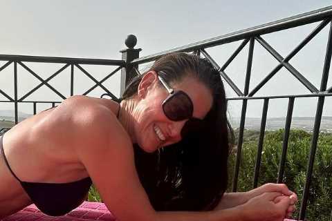 Kirsty Gallacher strips off to barely-there bikini on gorgeous sun-kissed holiday