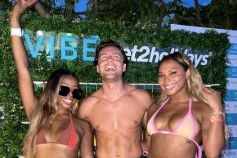 Love Island star sparks feud with Scott as he cuddles up to Catherine on holiday