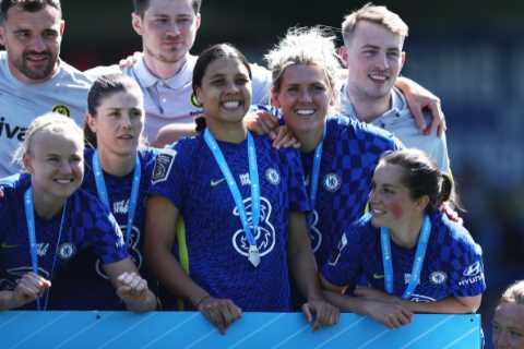 Women's World Cup Star Shows Classy Gesture as Chelsea Aces Millie Bright and Sam Kerr Embrace at..