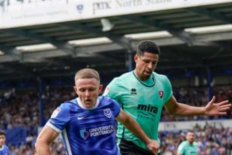 Portsmouth clash bizarrely SUSPENDED as ref walks down tunnel with the ball before FAN ‘takes over..