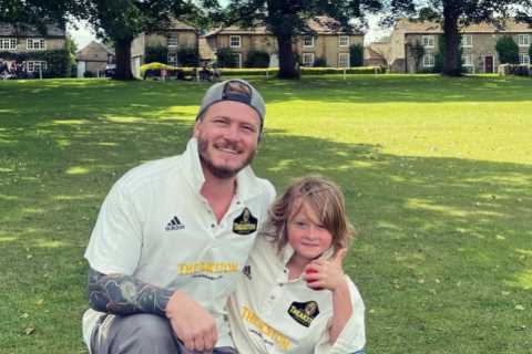 Matthew Wolfenden poses with rarely seen ‘lookalike’ son just days before shock Emmerdale exit news