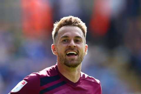 Fans fear Aaron Ramsey curse as former Arsenal star scores thunderbolt for hometown club