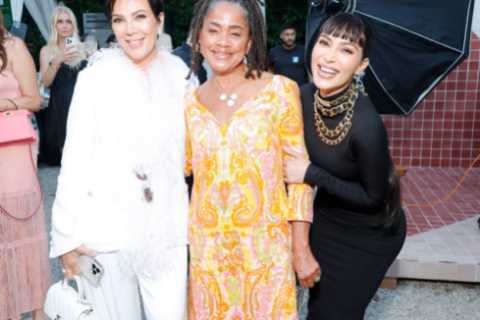 Meghan Markle’s mum Doria Ragland parties with Kris Jenner and Kim Kardashian at glitzy..