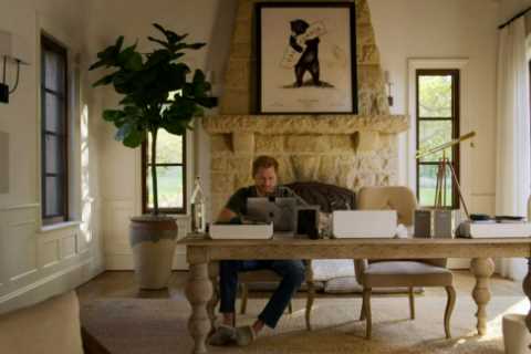 Inside Prince Harry’s lavish home office with ‘thrones’, dog beds &amp; a sweet photo of Archie