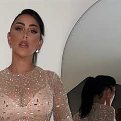 Geordie Shore Star Sophie Kasaei Shines in Sparkly See-Through Dress