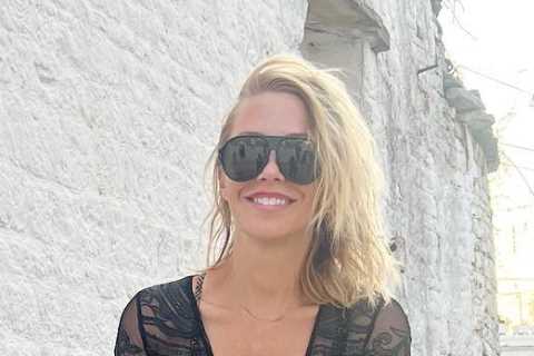 A Place in the Sun's Laura Hamilton turns heads in stunning see-through dress during Italian getaway