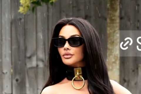 Hollyoaks Star Chelsee Healey Shows Off Baby Bump in Cut-Out Dress