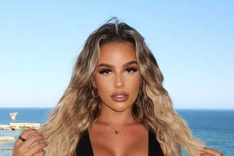 Love Island Star Ella Barnes Stuns in Daring Dress on Marbella Trip