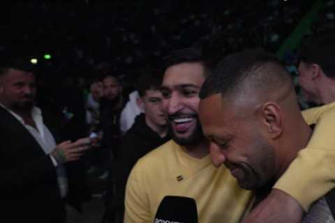 Amir Khan and Kell Brook Put Bitter Rivalry Aside for Reunion Ringside