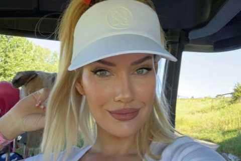 Paige Spiranac wows fans with busty display in plunging top but they’re more interested in what..