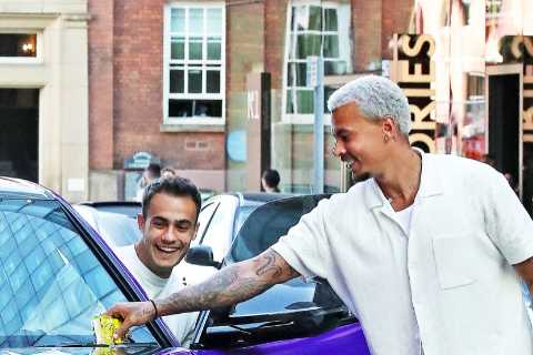 Everton Star Dele Alli Caught Grinning as He Removes Parking Ticket from His Luxurious Purple..