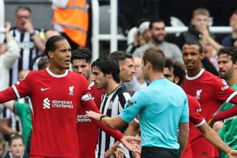 Virgil van Dijk hit with extended ban and hefty fine over outburst at referee