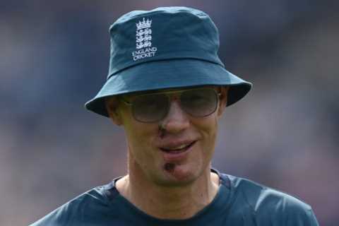 Brave Freddie Flintoff seen helping to coach England nine months on from horrific Top Gear crash