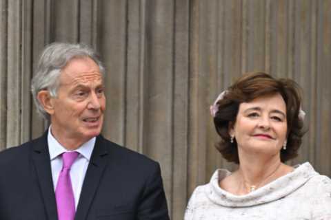 Who is Tony Blair’s wife Cherie and how many children do they have?