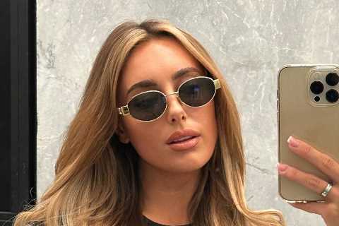 Towie’s Amber Turner shows Dan Edgar what he’s missing as she flashes her abs in sizzling snap