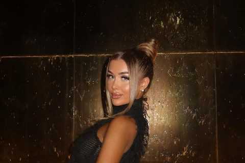 Love Island's Jess Gale Stuns in Semi Sheer Mini-Dress