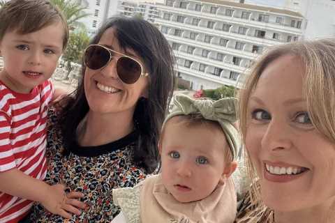 Inside Michelle Hardwick and Kate Brooks' First Family Holiday Abroad