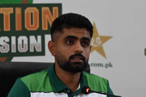 Moment Babar Azam and Pakistan teammates arrive in India for ODI World Cup after captain breaks..