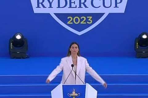 Ryder Cup 2023: Melissa Satta's Eye-Catching Outfit Grabs Attention at Opening Ceremony