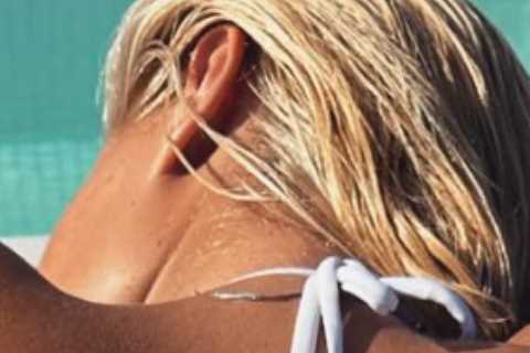 Ring girl Apollonia Llewellyn risks Instagram ban as she flaunts curves in barely-there bikini and..