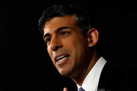 What time is Rishi Sunak's speech at Conservative Party Conference today?