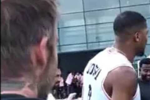 Anthony Joshua Impresses Fans with Football Skills in Meet-up with David Beckham