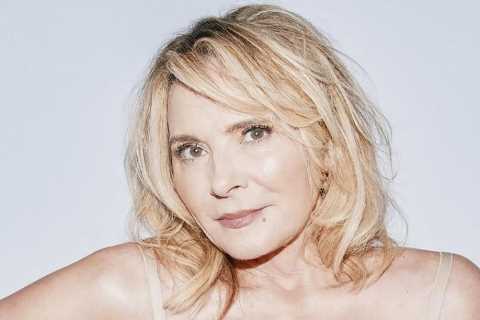 Sex and the City's Kim Cattrall stuns in nude lingerie for Kim Kardashian's Skims brand