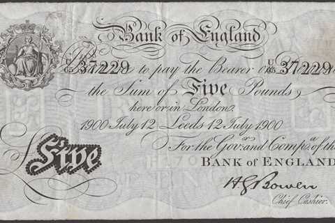 Rare £5 Note Sells for Astounding Price at Auction