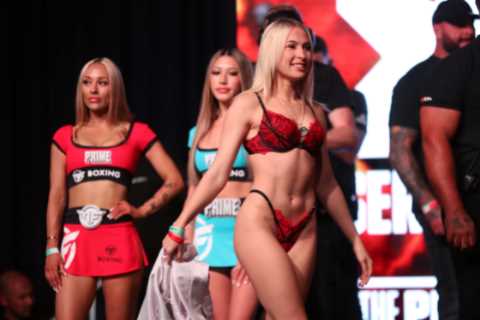 Astrid Wett Shoves Rival Alexia Grace at X-rated Misfits Boxing Weigh-in