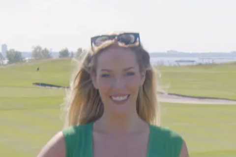 Paige Spiranac Wows Fans with Golf Tip Video in Stunning Green Outfit