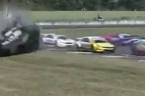 Terrifying Moment Car Flips Seven Times in Horror Crash with 19-Year-Old Driver Inside