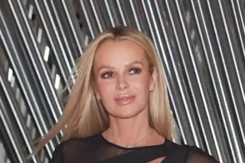 Amanda Holden stuns in see-through dress as she launches new clothing collection