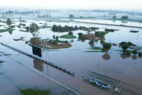 Underwater Racecourses Helpless Against Storm Babet with Mass Cancellations and Parts of Doncaster..