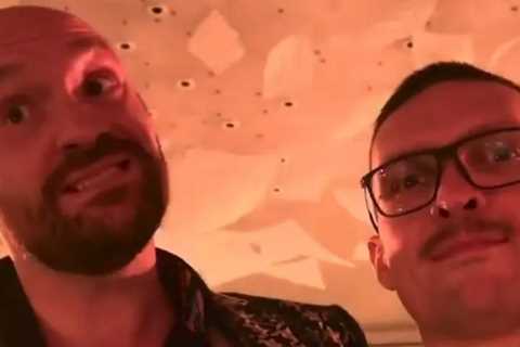 Tyson Fury Accuses Rival Oleksandr Usyk of Wearing High Heels in Awkward Meeting Ahead of Francis..