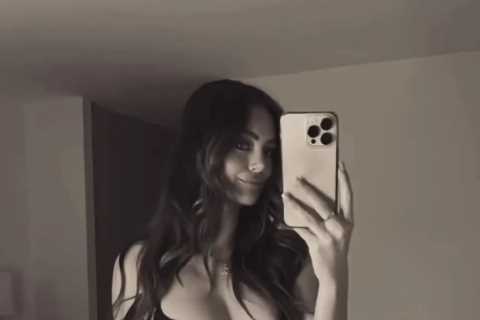 Kendall Rae Knight Shows Off Growing Baby Bump in Lingerie