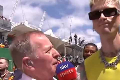 Martin Brundle Breaks Silence After Machine Gun Kelly's Bizarre Request in 'Most Awkward Interview..