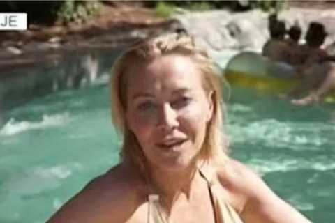 ITV crew member saves the day as Laura Hamilton's live swimsuit report goes awry