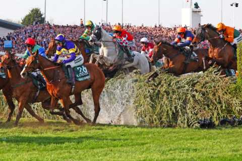Aintree Forced to Water Track to Slow Horses Down